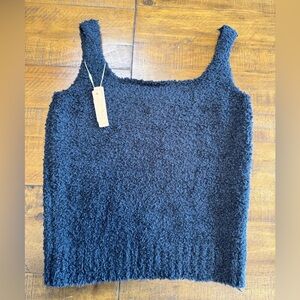 SKIMS cozy knit tank in Onyx L/XL